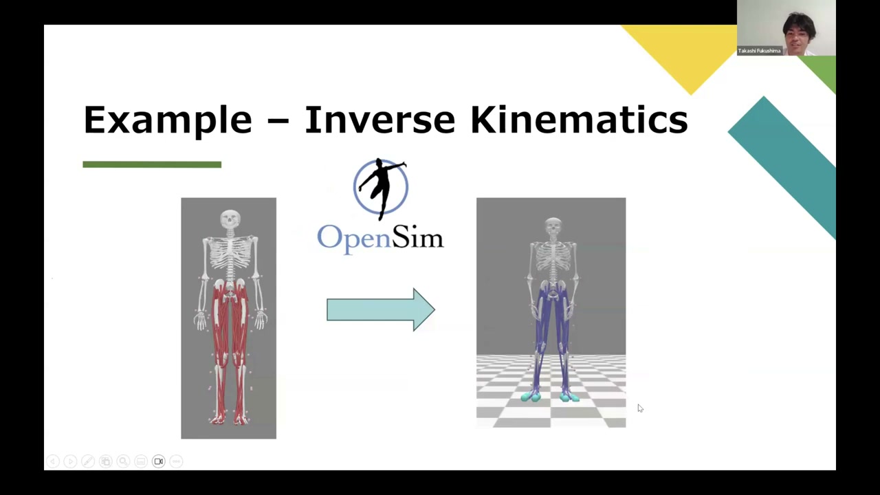 OpenSim inverse kinematics: a generic musculoskeletal model scaled and driven by the captured motion
