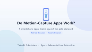 Do motion-capture apps work? Five smartphone apps tested against the gold standard — title slide.